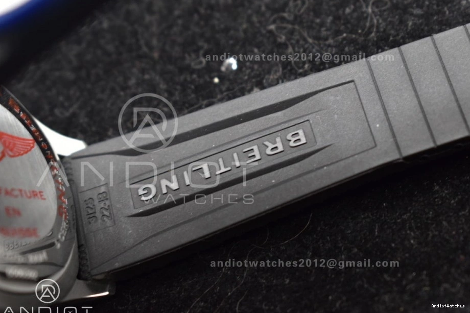 A SuperOcean Rubber Automatic BLSF Best 1:1 1165 Edition Black Comfortable RG Black on SS Strap 42 Dial 1005